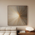 Abstract 1108 Canvas Art 60 x 60 cm / Black