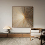 Abstract 1108 Canvas Art 60 x 60 cm / Black