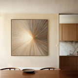 Abstract 1108 Canvas Art 60 x 60 cm / Black