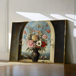 Floral 1108 Canvas Art 60 x 40 cm / Black