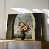 Floral 1108 Canvas Art 60 x 40 cm / Black
