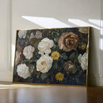 Floral 1109 Canvas Art 60 x 40 cm / Black