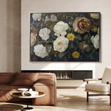 Floral 1109 Canvas Art 60 x 40 cm / Black