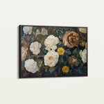 Floral 1109 Canvas Art 60 x 40 cm / Black