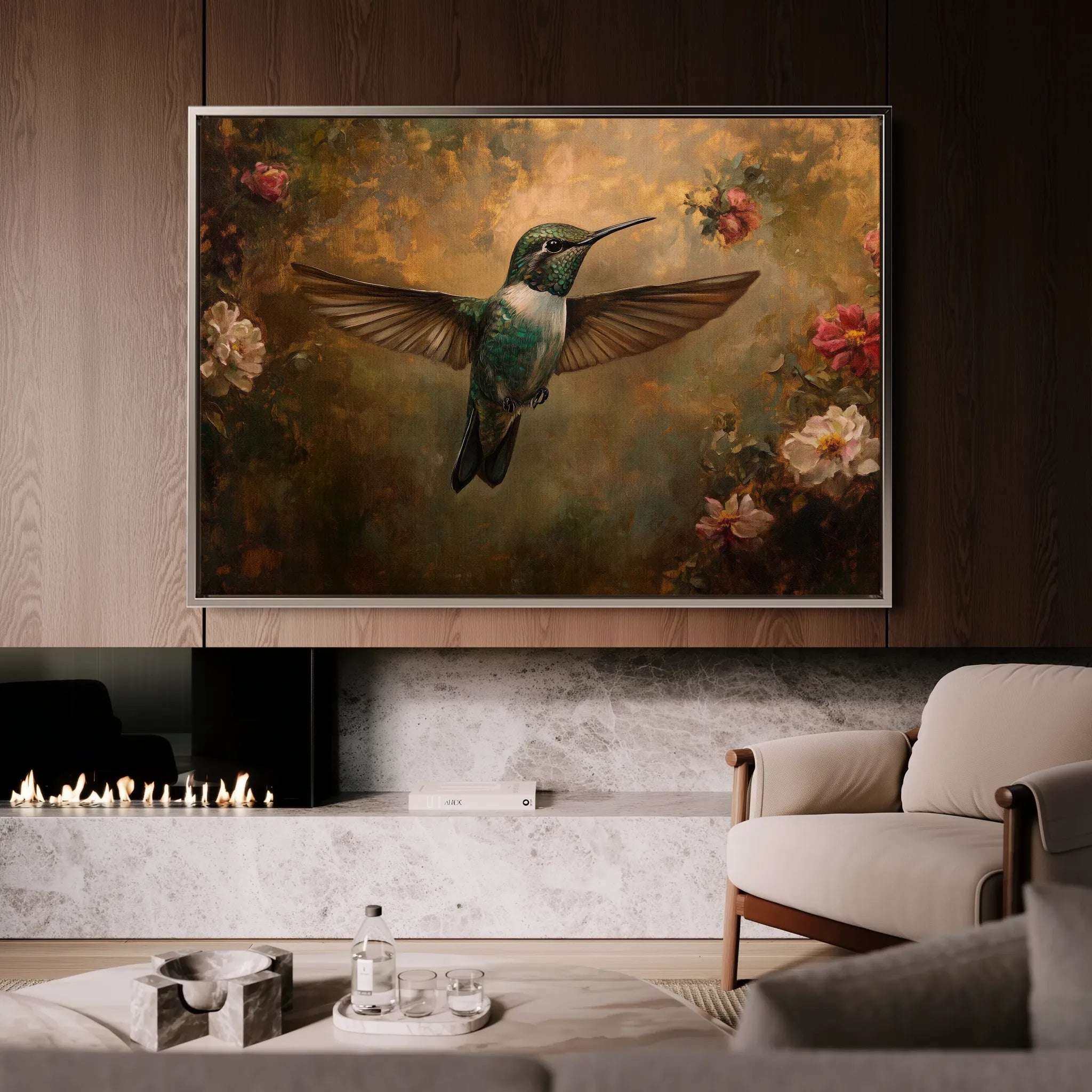 Animals 111 Canvas Art 60 x 40 cm / Black