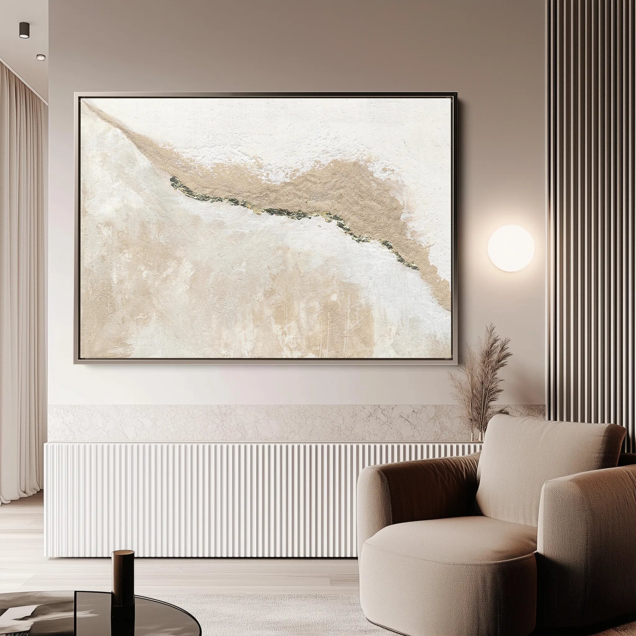 Abstract 111 Canvas Art 60 x 40 cm / Black