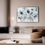 Floral 111 Canvas Art 60 x 40 cm / Black