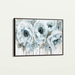 Floral 111 Canvas Art 60 x 40 cm / Black