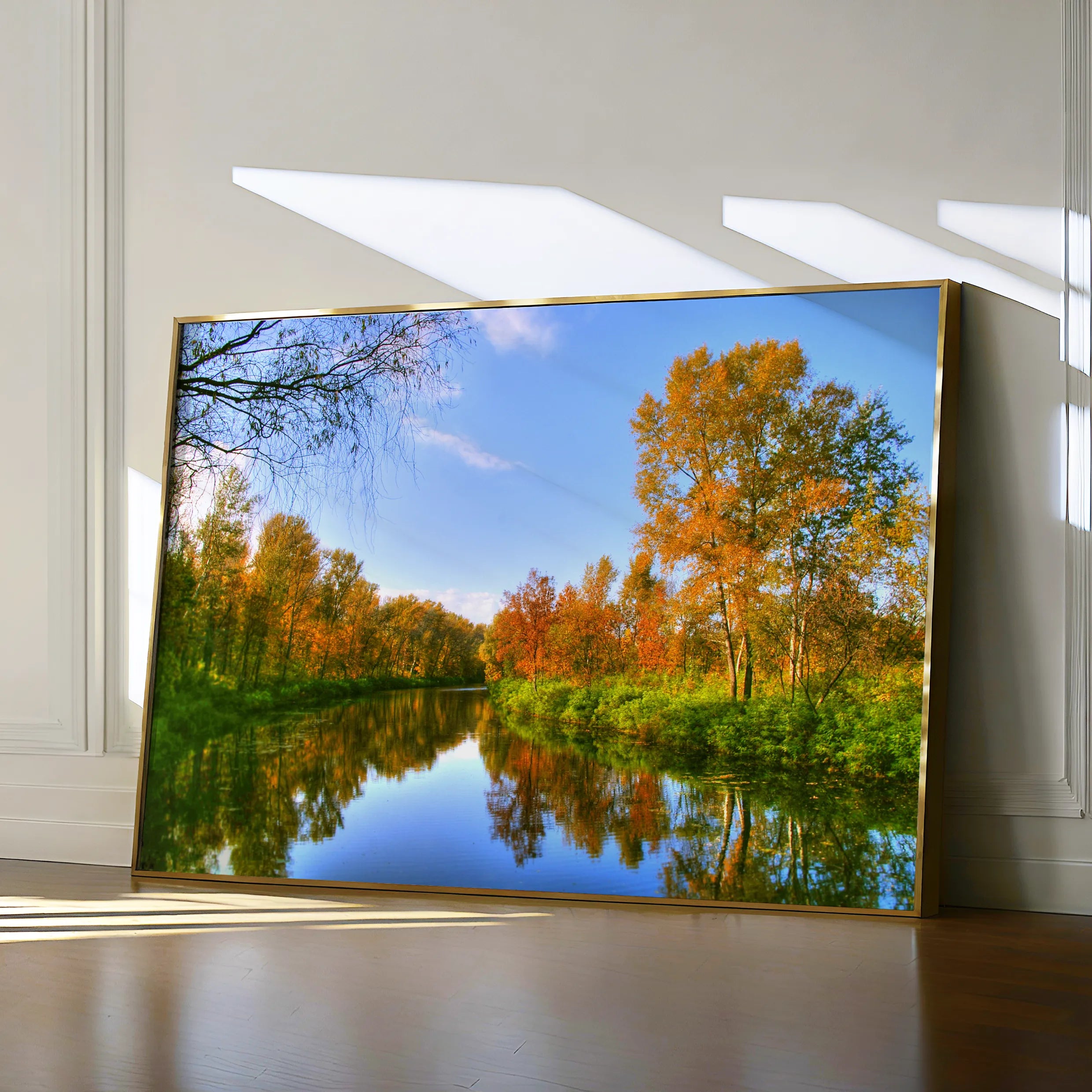 Landscape 111 Canvas Art 60 x 40 cm / Black