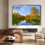 Landscape 111 Canvas Art 60 x 40 cm / Black