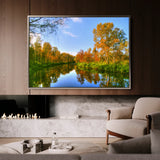 Landscape 111 Canvas Art 60 x 40 cm / Black