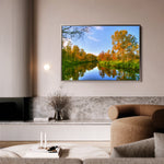 Landscape 111 Canvas Art 60 x 40 cm / Black
