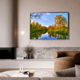 Landscape 111 Canvas Art 60 x 40 cm / Black
