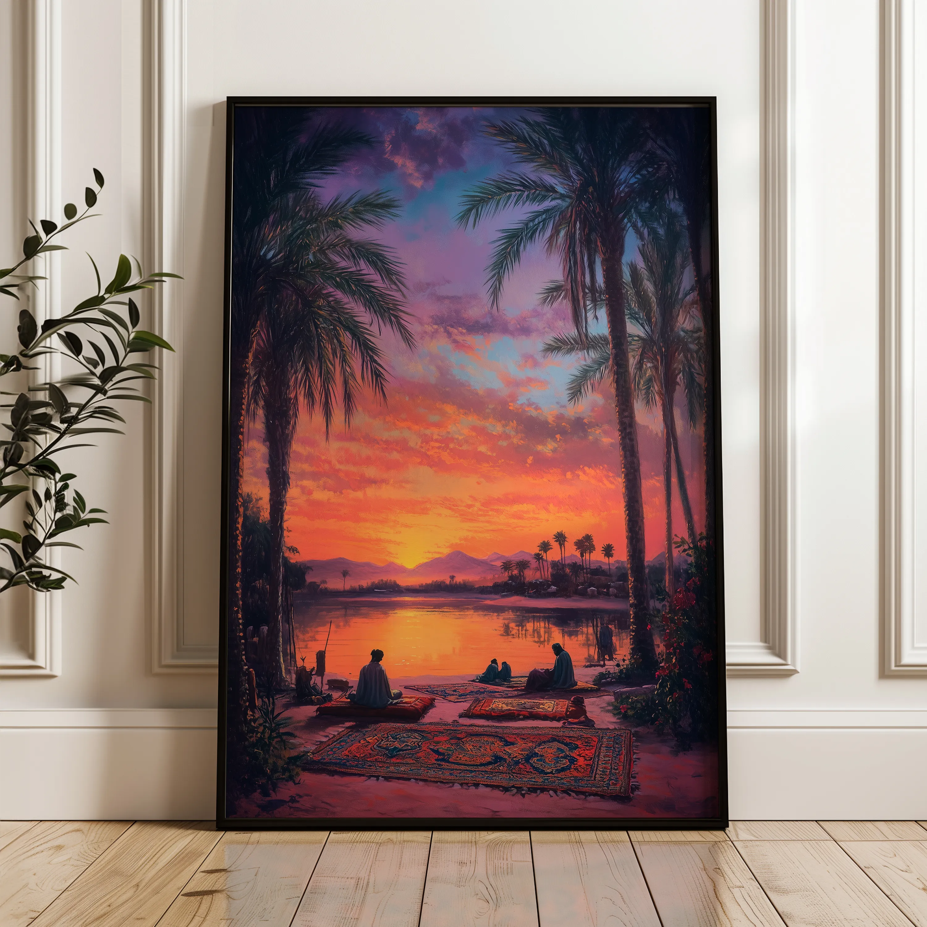 Orientalist 111 Canvas Art 60 x 40 cm / Black