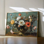 Floral 1110 Canvas Art 60 x 40 cm / Black