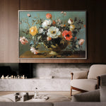 Floral 1110 Canvas Art 60 x 40 cm / Black