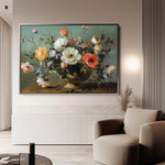 Floral 1110 Canvas Art 60 x 40 cm / Black