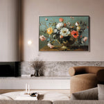 Floral 1110 Canvas Art 60 x 40 cm / Black