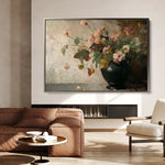 Floral 1111 Canvas Art 60 x 40 cm / Black