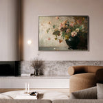 Floral 1111 Canvas Art 60 x 40 cm / Black