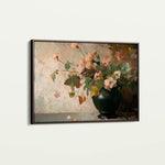 Floral 1111 Canvas Art 60 x 40 cm / Black