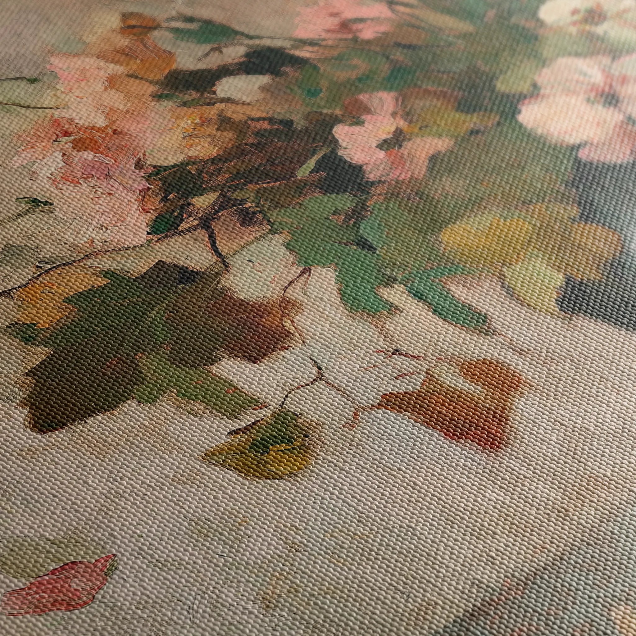 Floral 1111 Canvas Art 60 x 40 cm / Black