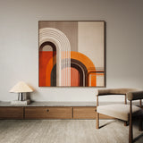 Abstract 1112 Canvas Art 60 x 60 cm / Black