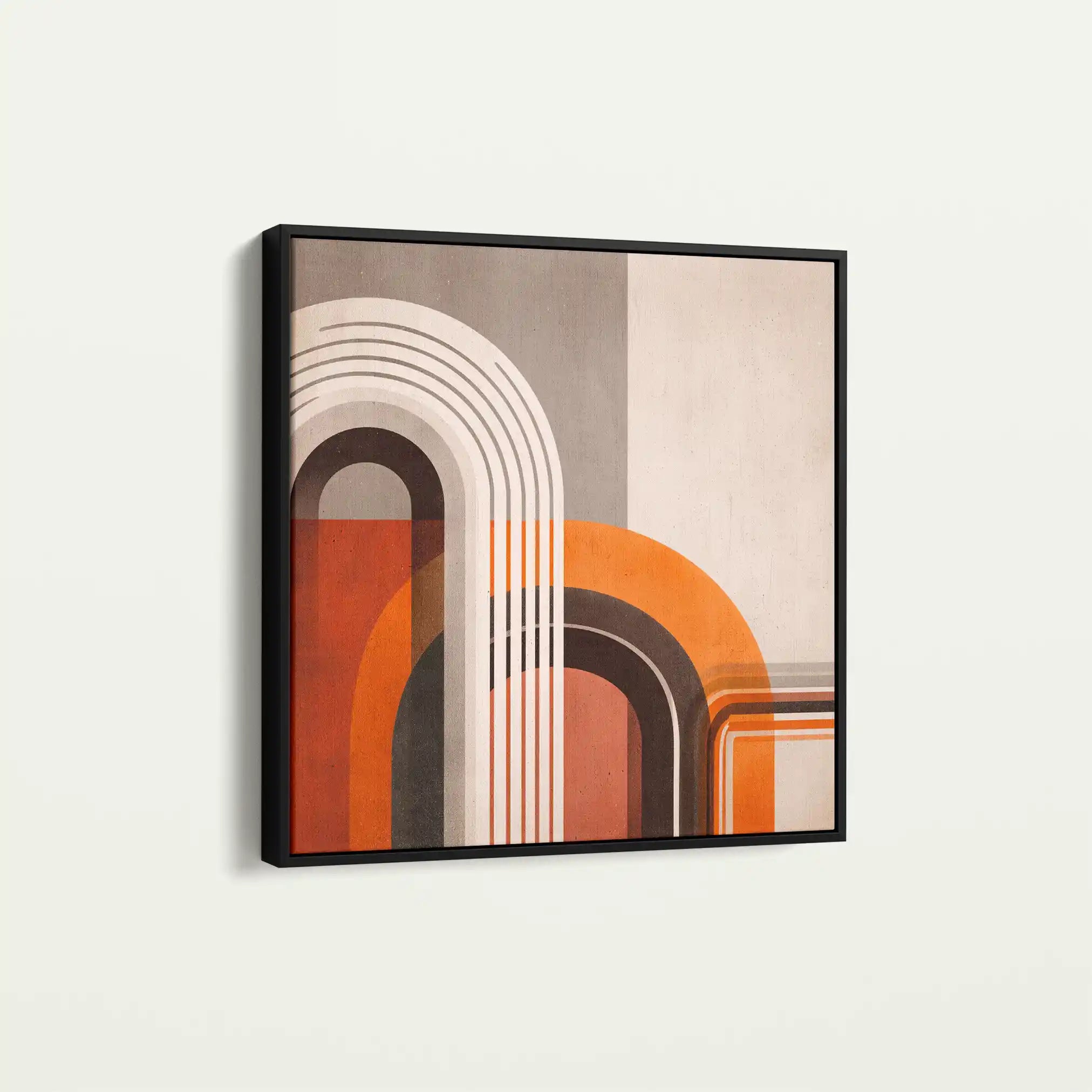 Abstract 1112 Canvas Art 60 x 60 cm / Black