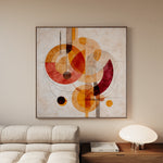 Abstract 1113 Canvas Art 60 x 60 cm / Black