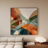 Abstract 1114 Canvas Art 60 x 60 cm / Black