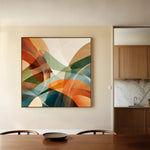 Abstract 1114 Canvas Art 60 x 60 cm / Black