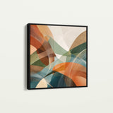 Abstract 1114 Canvas Art 60 x 60 cm / Black