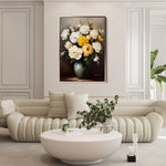 Floral 1114 Canvas Art 60 x 40 cm / Black
