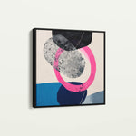 Abstract 1115 Canvas Art 60 x 60 cm / Black