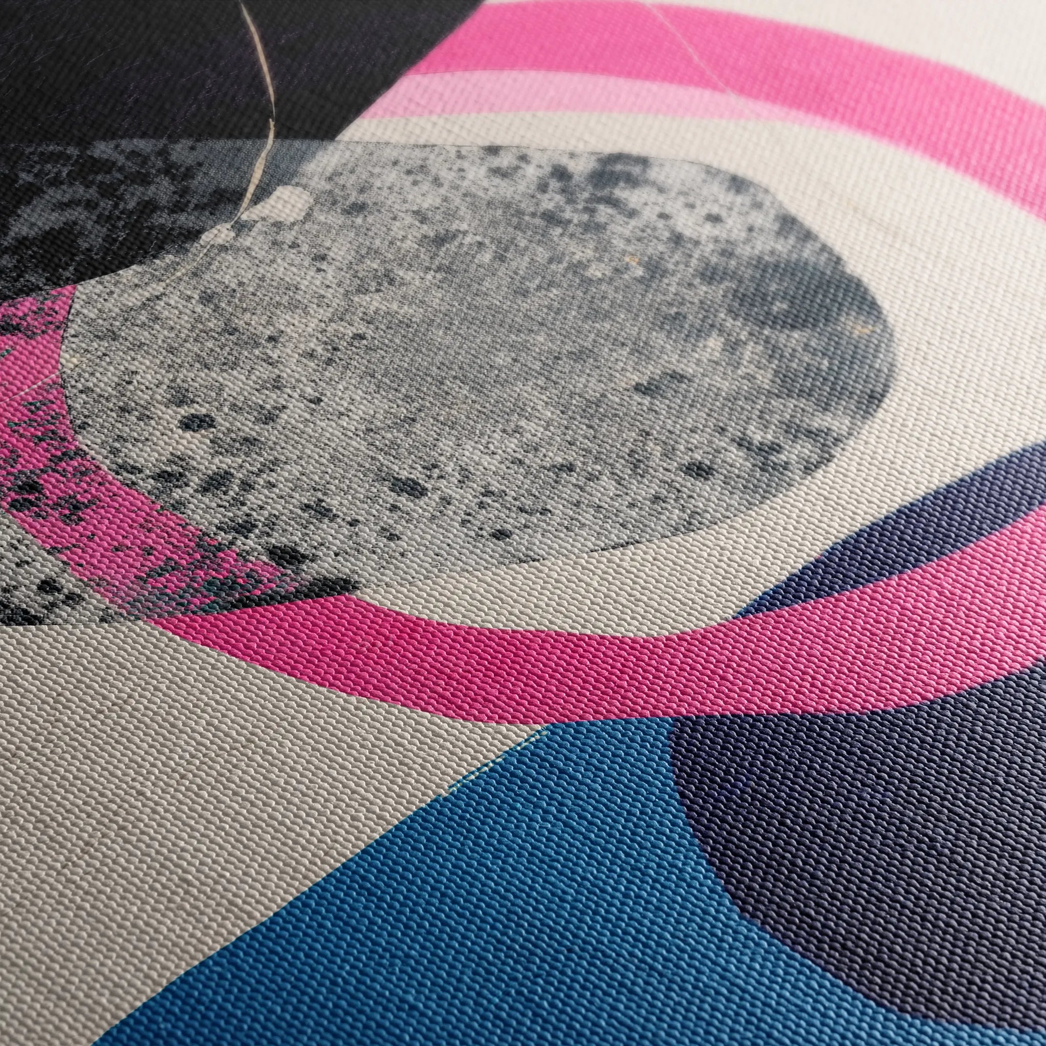 Abstract 1115 Canvas Art 60 x 60 cm / Black