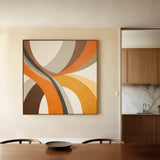 Abstract 1116 Canvas Art 60 x 60 cm / Black