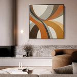 Abstract 1116 Canvas Art 60 x 60 cm / Black