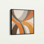 Abstract 1116 Canvas Art 60 x 60 cm / Black