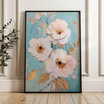 Floral 1116 Canvas Art 60 x 40 cm / Black
