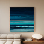 Abstract 1117 Canvas Art 60 x 60 cm / Black
