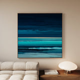 Abstract 1117 Canvas Art 60 x 60 cm / Black
