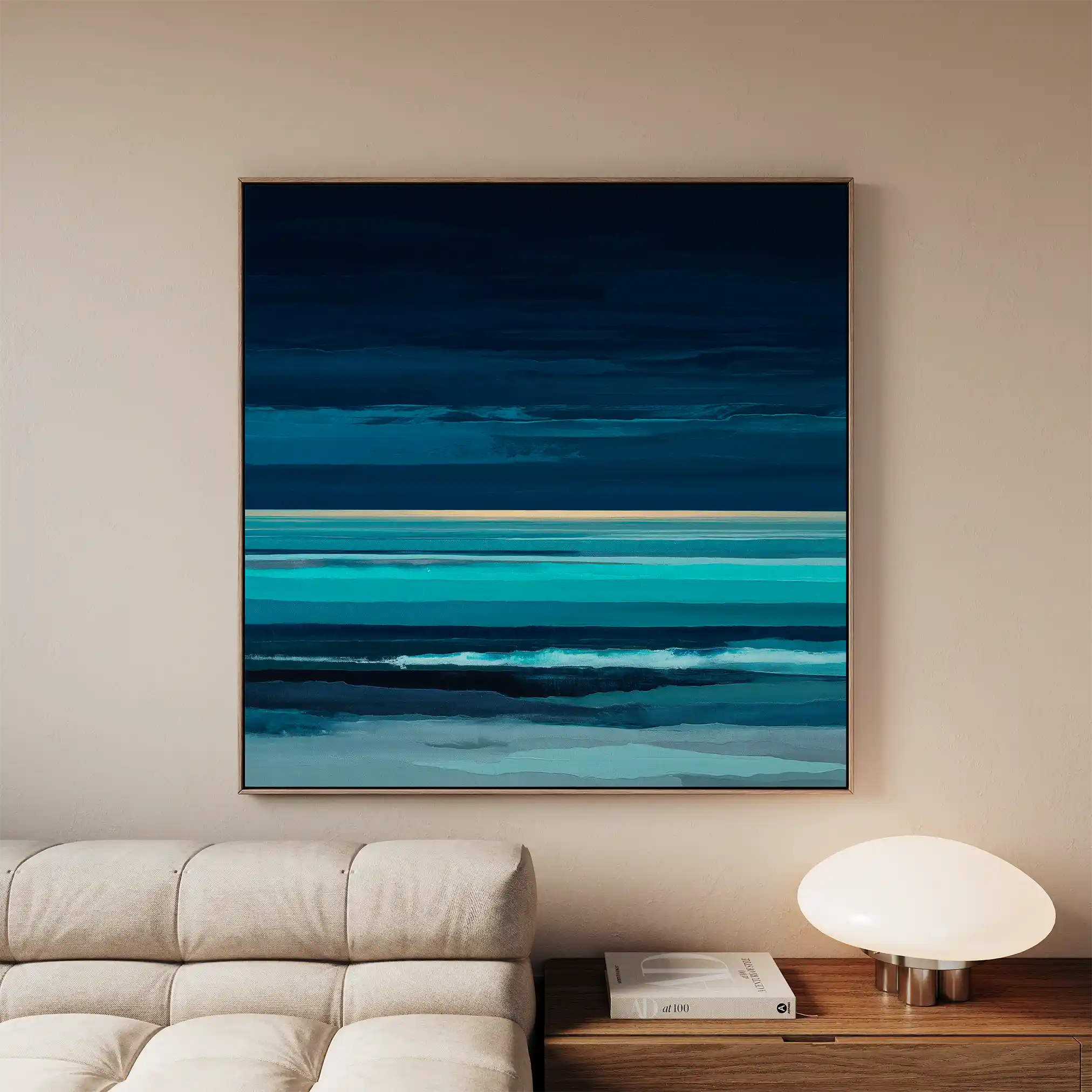 Abstract 1117 Canvas Art 60 x 60 cm / Black