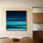Abstract 1117 Canvas Art 60 x 60 cm / Black