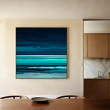 Abstract 1117 Canvas Art 60 x 60 cm / Black