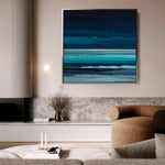 Abstract 1117 Canvas Art 60 x 60 cm / Black