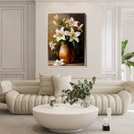 Floral 1117 Canvas Art 60 x 40 cm / Black