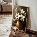 Floral 1117 Canvas Art 60 x 40 cm / Black