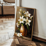 Floral 1117 Canvas Art 60 x 40 cm / Black