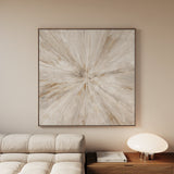 Abstract 1118 Canvas Art 60 x 60 cm / Black
