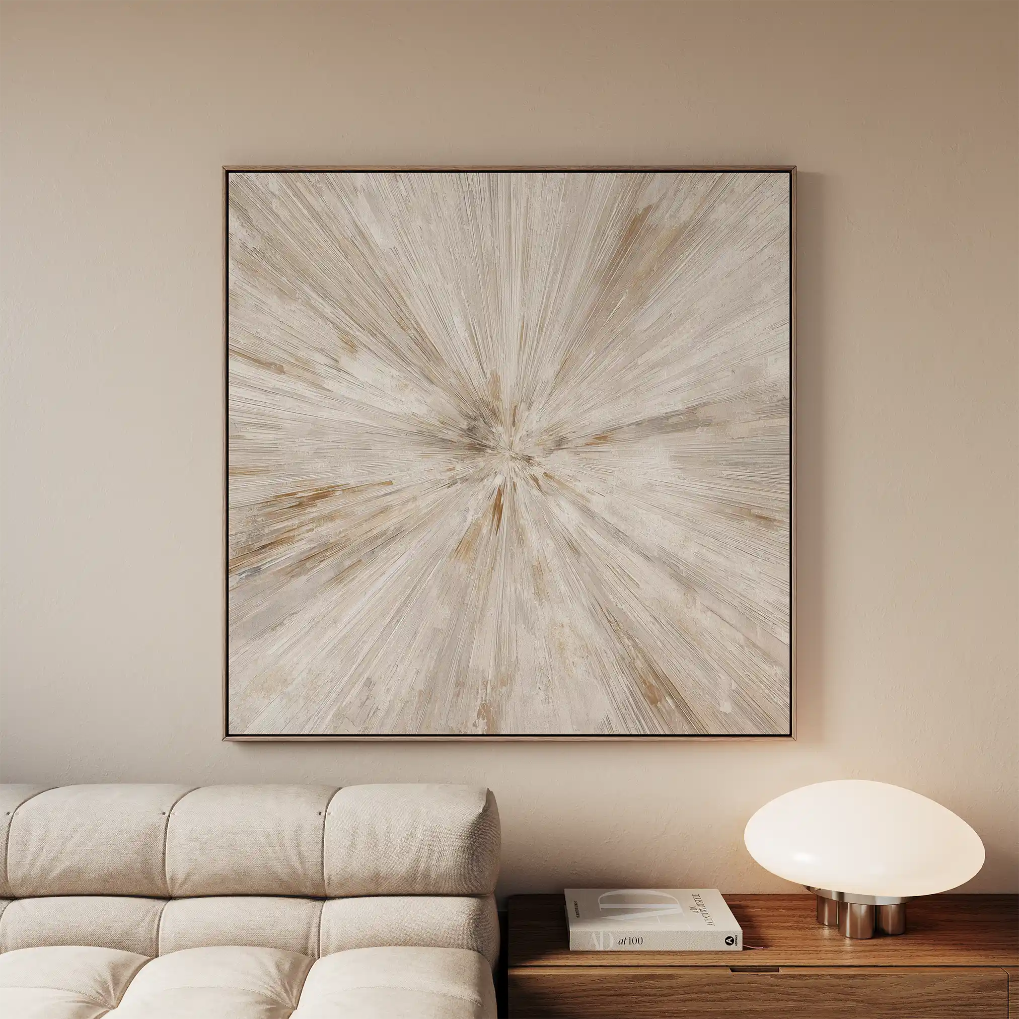 Abstract 1118 Canvas Art 60 x 60 cm / Black